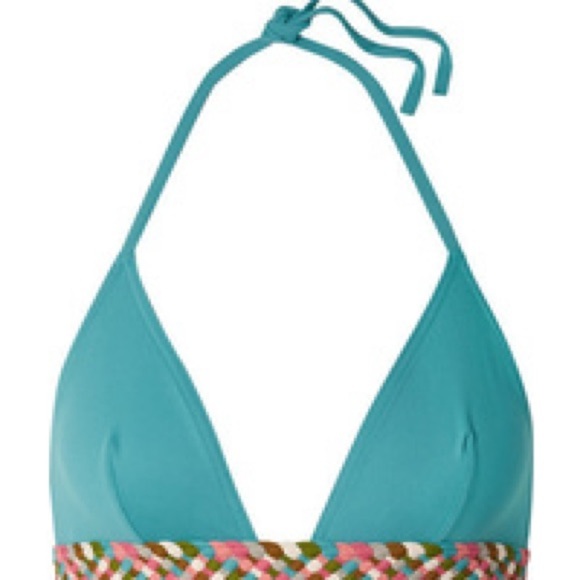 Mambo Pancho Fringed Triangle Bikini Top by Eres - Picture 1 of 7